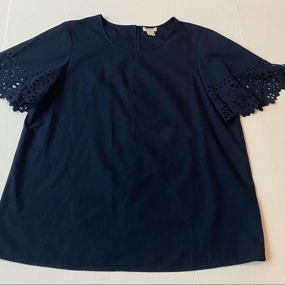 J. Crew size Xs navy blouse - Picture 10 of 10